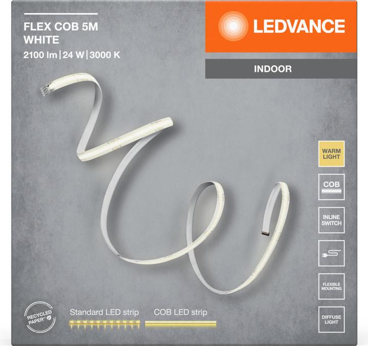 Produktbild Ledvance Cob Strips White (Warmweiss, 500 cm, Indoor)