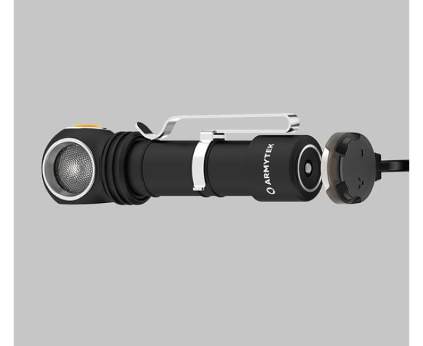 Actual product image ArmyTek Wizard C2 v4 Magnet USB+18650 / LH351D White / 1200 lm / TIR 70°:120° / 1x18650 (11.20 cm, 1200 lm)