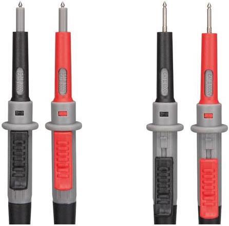 Actual product image Velleman SILICONE TEST LEAD SET, CAT IV - 10 A - 2 mm/4 mm - LENGTH 100 cm