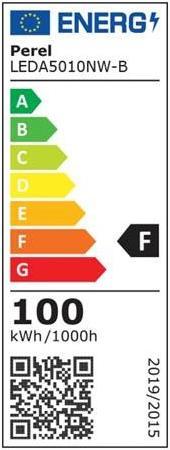 Energie-Label LED Floodlights DIY DESIGN-LED-STRAHLER - 100 W - NEUTRALWEIss - SCHWARZES GEHÄUSE