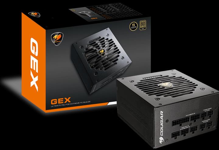 Actual product image Cougar Gaming GEX750 Power Supply 750 W 20+4 pin ATX ATX Black (750 W)