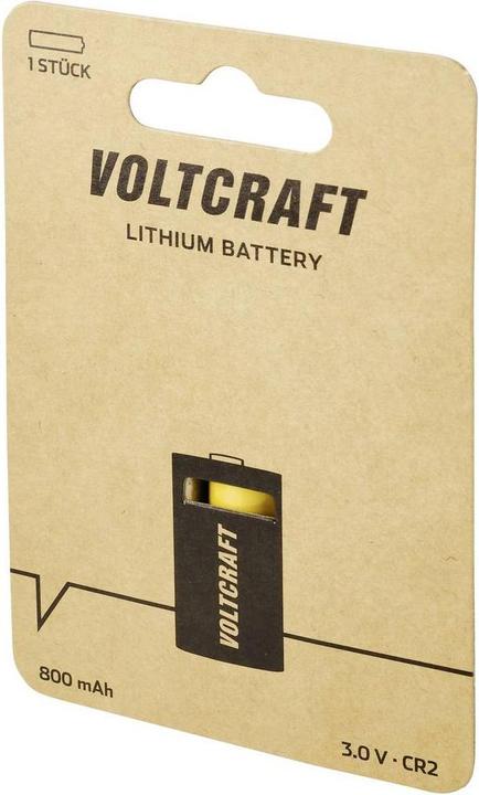 Produktbild Voltcraft CR2 Fotobatterie CR 2 Lithium 800 mAh 3 V 1 St. (1 Stk., CR2, 800 mAh)