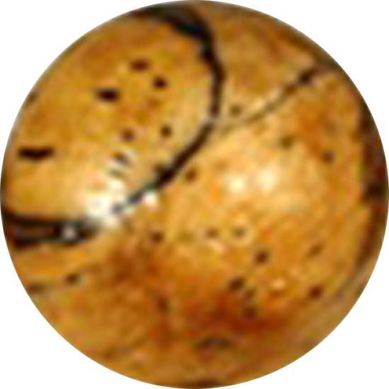 Produktbild Star Piercing Kugel aus Tamarind Holz hell (Organisch, ohne Messing)