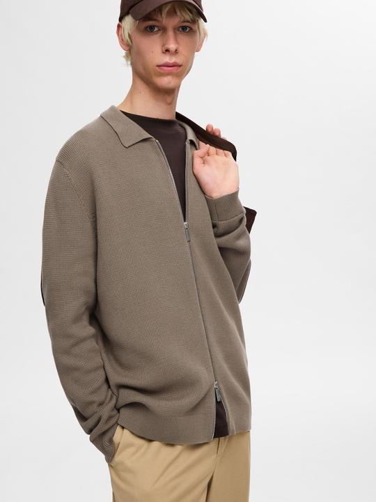 Image du produit Selected Homme Cardigan en tricot avec fermeture éclair (S)