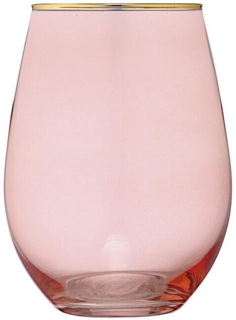 Ladelle Handgefertigte Tumbler-Gläser Chloe Peach (4er-Set) (0.60 l, 4 x)