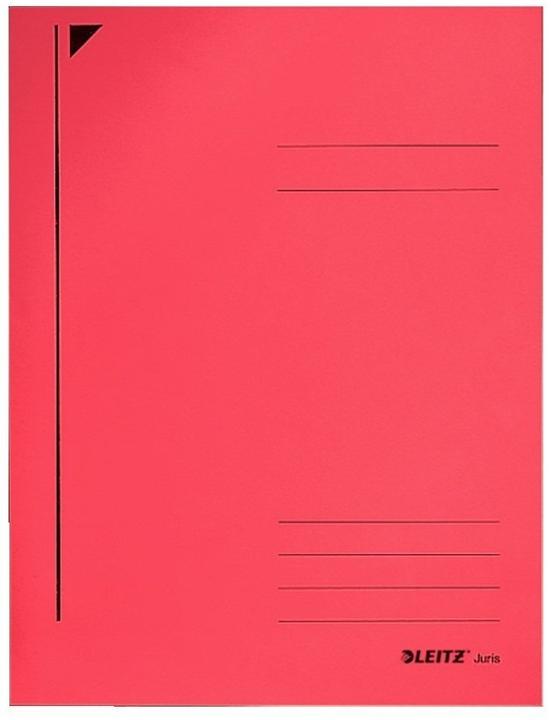 Image du produit Leitz Chemise Juris, DIN A3, Colorspankarton 320 g-qm, rouge 3 rabats entièrement collés sur la (A3, 1 x)