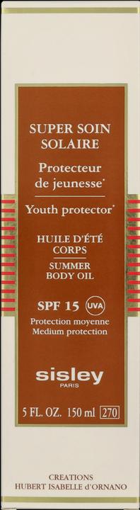 Image du produit Sisley Super Soin Solaire Huile d'Été Corps SPF15 150ml (Huile solaire, SPF 15, 150 ml, 150 g)