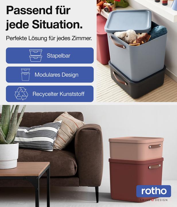 Actual product image Rotho Set of 2 storage boxes Maloja 25l (25 l)