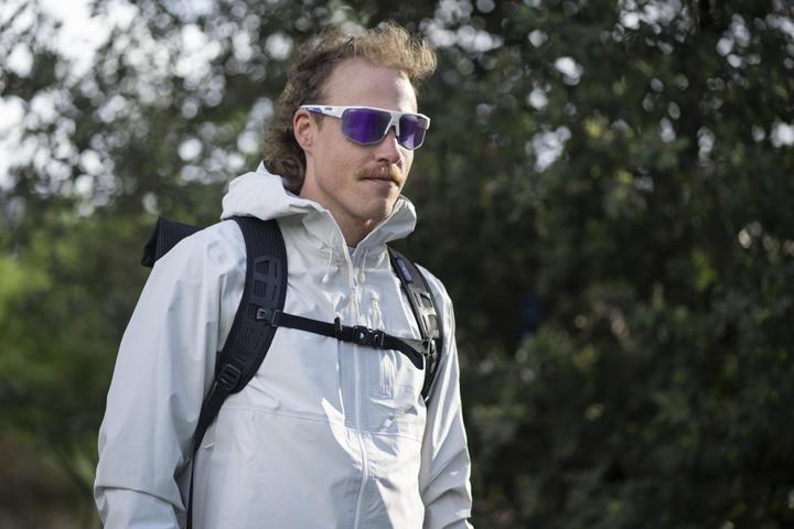 Actual product image Uvex Sports axos set (white matt (purple), Mirror Purple, Clear)