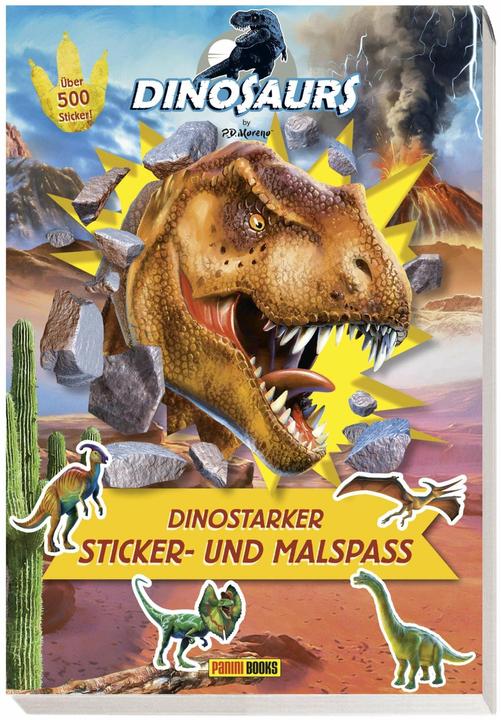 Image du produit Panini Dinosaurs by P.D. Moreno : des autocollants et des coloriages à la hauteur des dinosaures