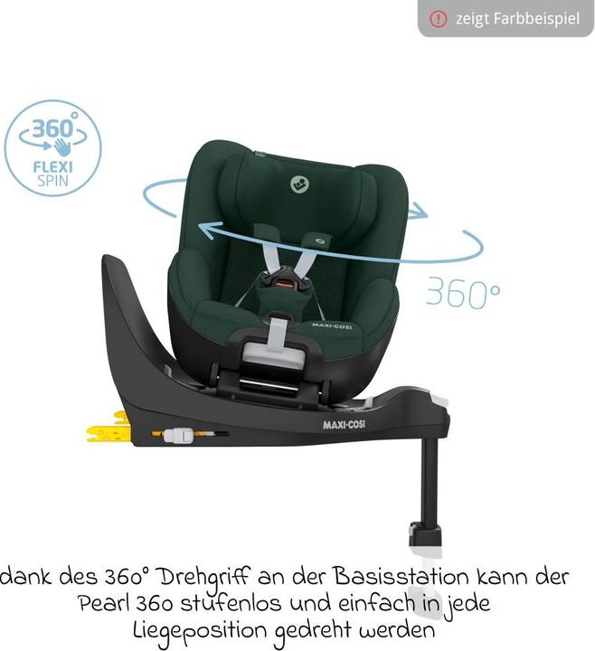 Produktbild Maxi-Cosi Reboarder Reboarder-Kindersitz Pearl 360 drehbar ab (Reboarder, ECE R129/i-Size Norm)