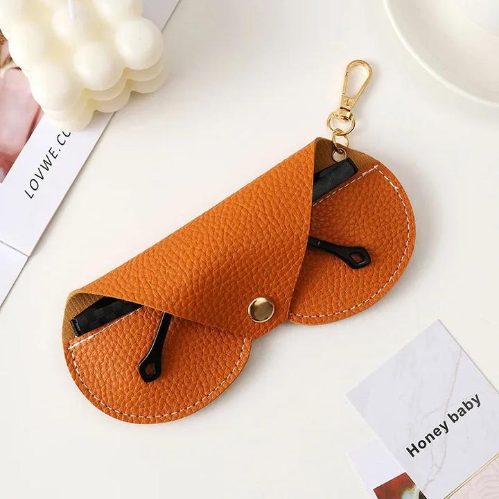 Only-Bags.Store Niedliche hängende PU Leder Sonnenbrille Lesen Brille Lagerung Tasche geprägt Brille Abdeckung
