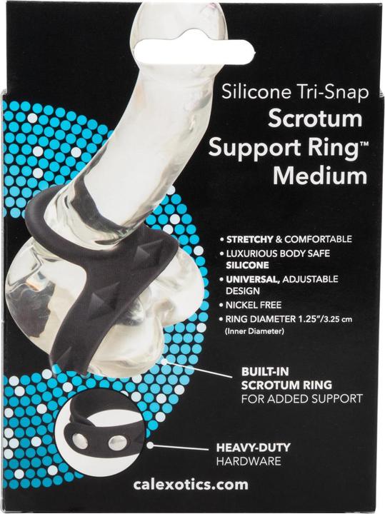 Productafbeelding CalExotics 3-Snap Scrotum Ring - Medium (2.15 cm)
