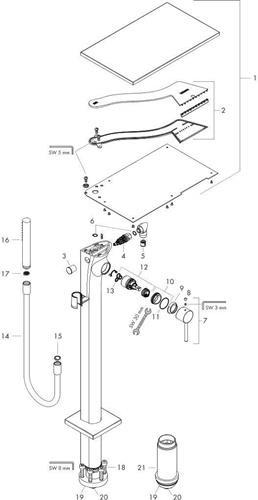 Image du produit Axor Massaud Mitigeur monocommande de baignoire au sol DN 15