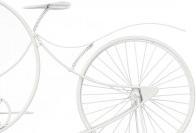 Produktbild Giftdecor Schmiedeuhr grosses weisses Fahrrad