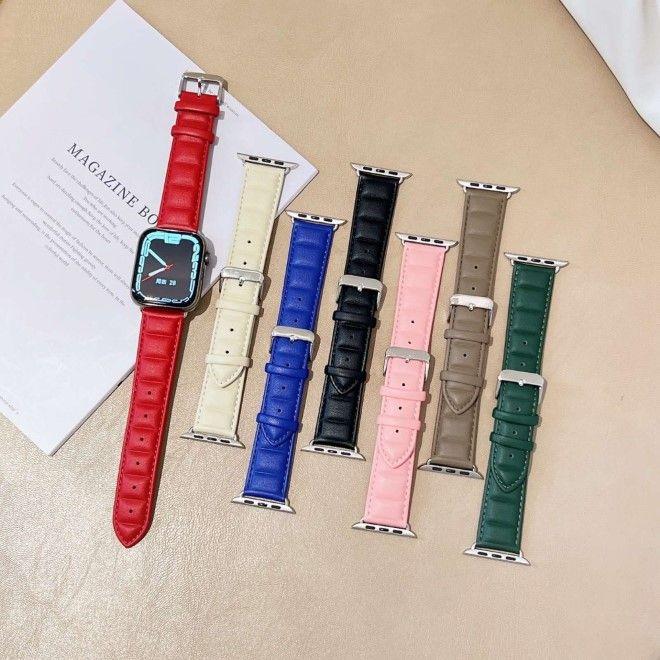 Produktbild MU Classic Genuine Series Echtleder Armband (45 mm, 44 mm, 42 mm, Echtleder)