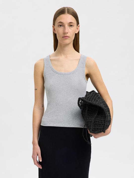 Actual product image Selected Femme Rippmuster Baumwoll Tanktop (XXL)