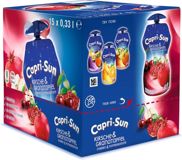 Actual product image Capri-Sun Cherry Pomegranate (15 x 33 cl)