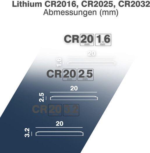Produktbild Camelion Lithium Mix Set CR2016, CR2025, CR2032 (6 Stk., CR2032, CR2016, CR2025, 210 mAh)
