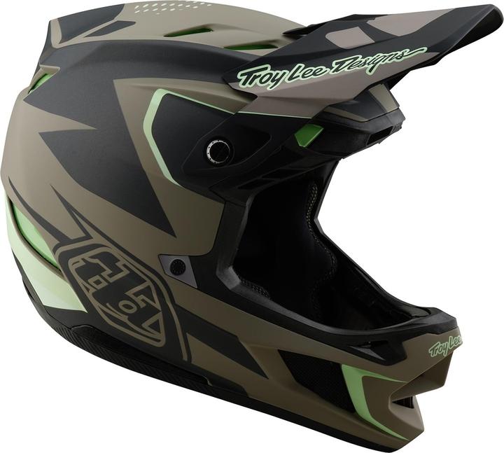 Actual product image Troy Lee Designs D4 Composite MIPS Helmet, Optic, timber, M | 57-58cm