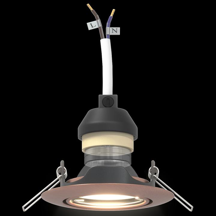 Produktbild VidaXL Lampen Kupfer Kupfer und Kunststoff Klein Einbauleuchten Rund