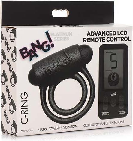 Image du produit XR Brands 25X Vibrating Silicone Cock Ring + Remote Control (3.10 cm)