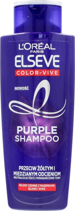 Produktbild L'Oréal Paris L'Oreal - Elvive Color Protect Anti-Brassiness Purple Shampoo Hair Shampoo 200Ml (200 ml, Flüssiges Shampoo)