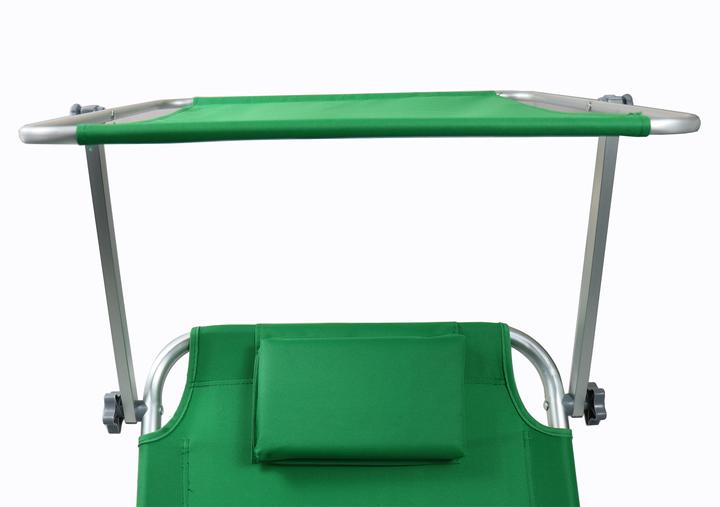 Actual product image VCM Sun lounger with wheels and sun canopy (165 cm)