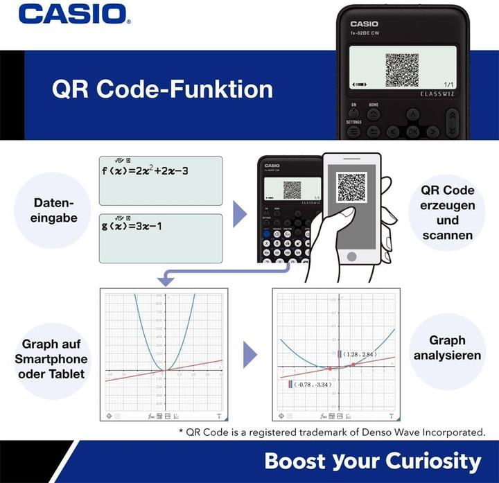 Actual product image Casio FX-810DE CW (Batteries)