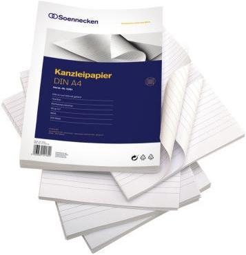 Produktbild Soennecken Kanzleipapier Papierformat: DIN A3 Ausführung der Lineatur: liniert (250 g/m², 250 x, A3)