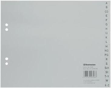 Image du produit Soennecken Répertoire A-Z Utilisation pour format papier : DIN A4 Matériau : polypropylène