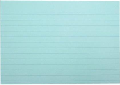 Produktbild Exacompta Karteikarten liniert blau, 100 (A6, 205 g/m², 100 x)