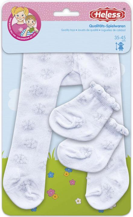 Immagine prodotto Heless collant cristalli dimensioni 35- 45 cm, cristalli di ghiaccio, con calze, da 3 anni
