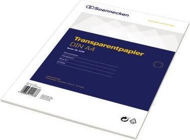 Actual product image Soennecken Transparent paper sheets Paper size: DIN A4 Grammage: 80 g/m² (80 g/m², A4)