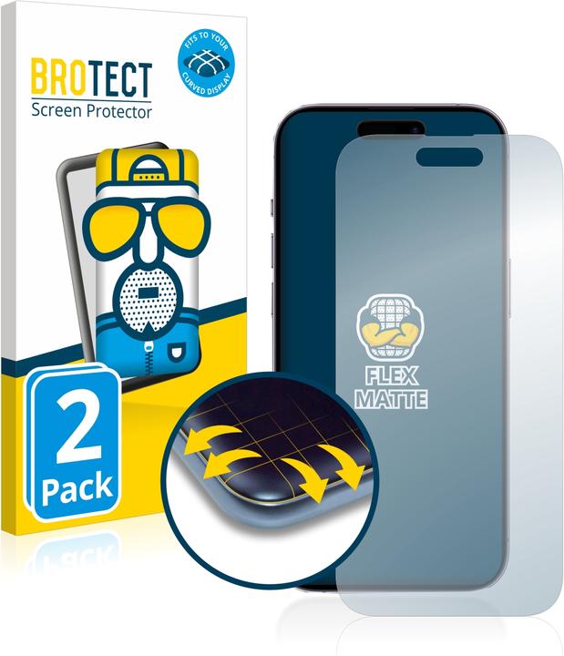 Image du produit BROTECT Full-Cover Protection Mat (2 pièce(s), Apple iPhone 14 Pro)