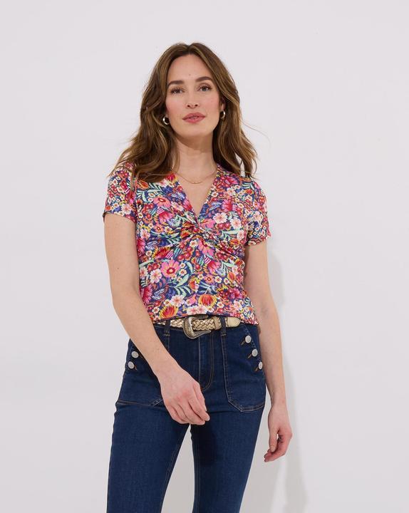 Produktbild Joe Browns Bright Floral Knotted Twist Front Jersey Top (18)