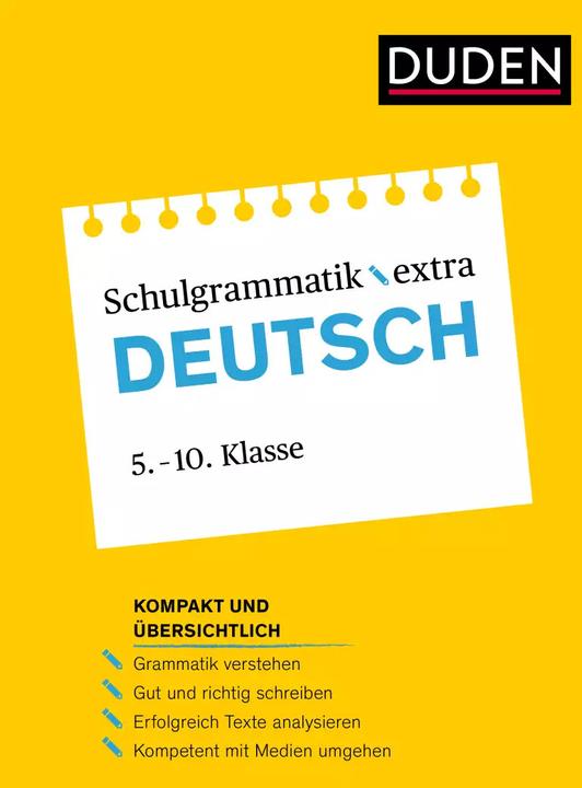 Actual product image Duden Schulgrammatik extra – Deutsch (German, Monika Bornemann, 2022)