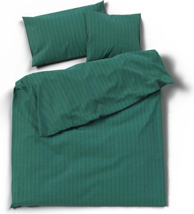 Image du produit Lotus Bettwaren Parure de lit en satin seersucker uni (Taie d'oreiller, 50 x 70 cm)