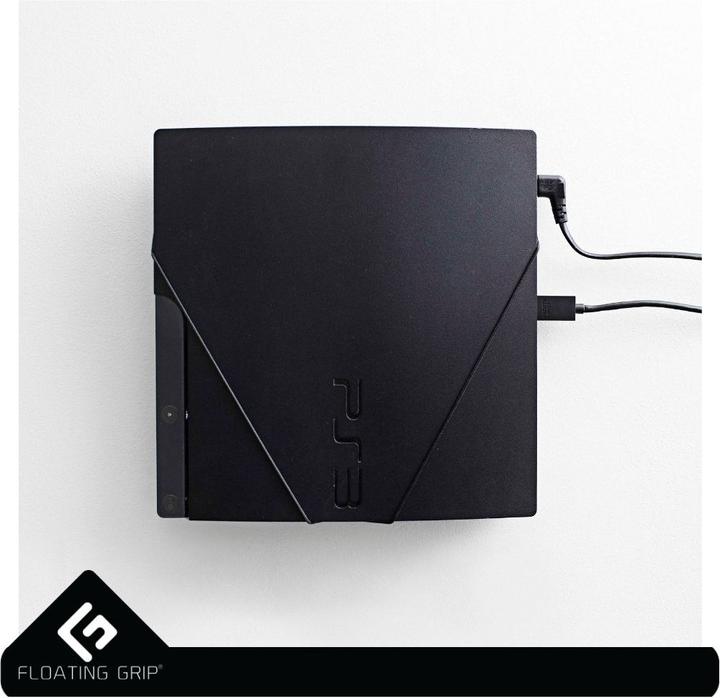 Actual product image Floating Grip PS3 Slim wall mount by, Black (PS3)