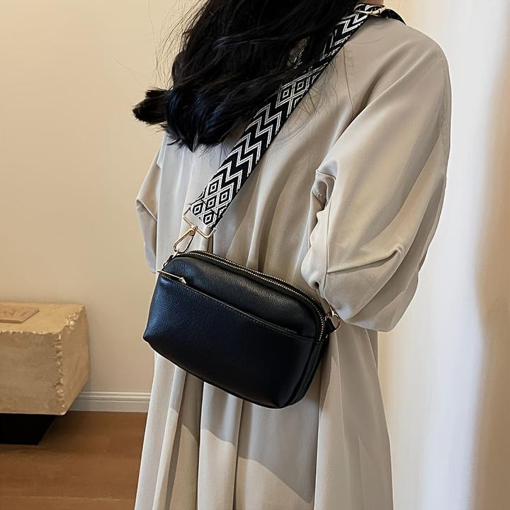 Image du produit Only-Bags.Store Mini sac crossbody, porte-monnaie carré avec large bandoulière, élégant