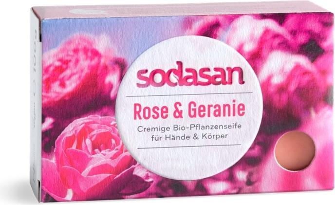 Actual product image Sodasan Cream Wild Rose Organic Soap (Hard soap)