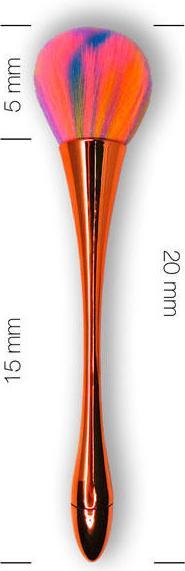 Immagine prodotto Juliana Nails Spazzola per polvere oro rosé supersoft (Utensile per unghie)