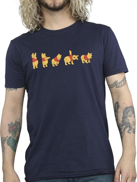 Actual product image Disney Mens Winnie The Pooh Stretching T-Shirt (4XL)
