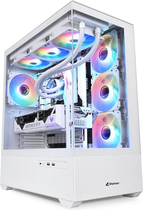 Immagine prodotto Sharkoon AK6 RGB Bianco ATX (bianco) (mATX, ATX, Mini-ATX)