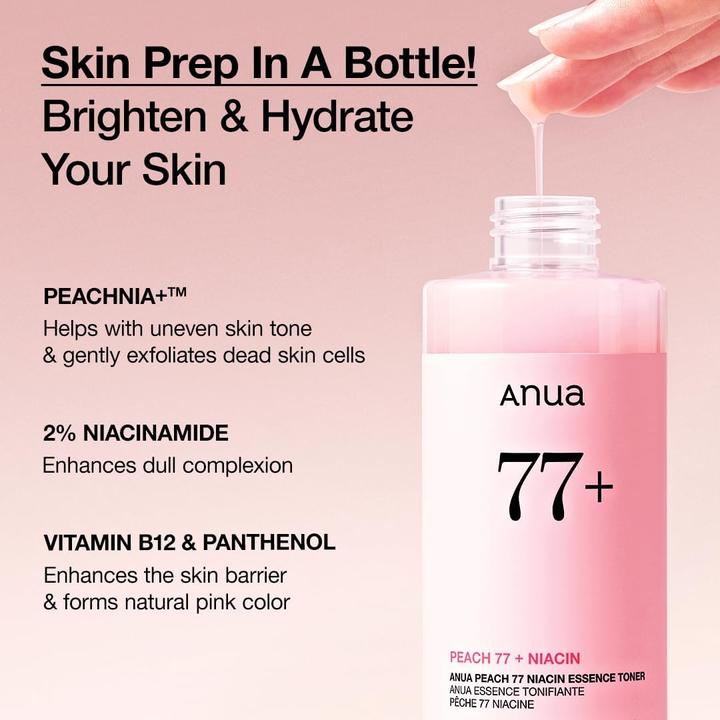 Actual product image Anua Peach 77% Niacin Essence Toner - 250 ml (250 ml)
