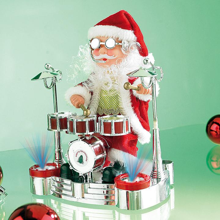 Immagine prodotto Infactory Babbo tamburino canterino con spettacolo di luci a LED