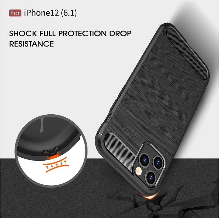 Immagine prodotto Screenguard Cassa in carbonio spazzolato (Apple iPhone 12)