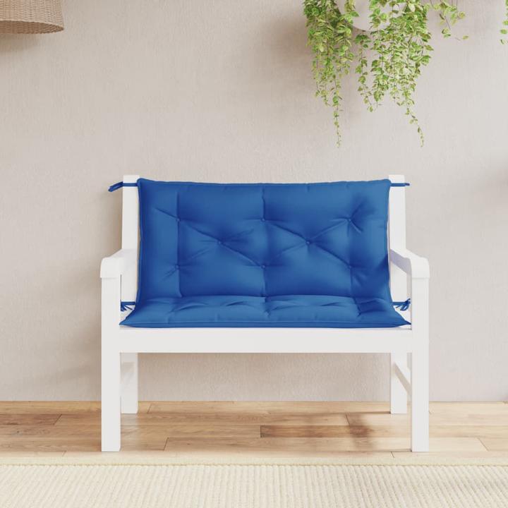 Image du produit VidaXL Coussins de banc de jardin 2 pcs. O x tissu ford (100 x 50 x 7 cm)
