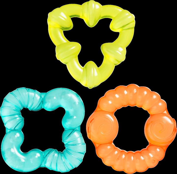 Playgro Set di anelli per la dentizione per gengive irregolari