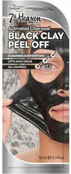 Actual product image 7th Heaven FOR MEN BLACK CLAY peel-off mask 10 ml (10 ml)